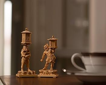 Amazon.co.jp: 極小仏 天燈鬼 （木製：ツゲ）＿木彫り 仏像 仏像